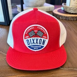 DIXXON Red and White Trucker Hat